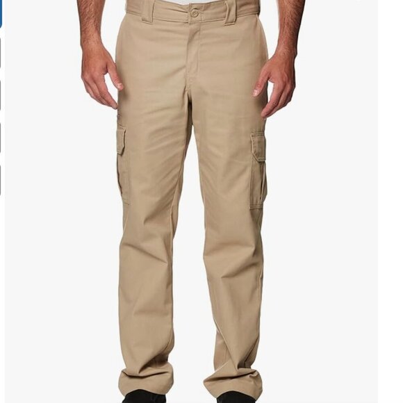 NWT Dickies Men's Regular Straight Stretch Twill Cargo Pant, desert sand, 42x32 - Picture 1 of 3